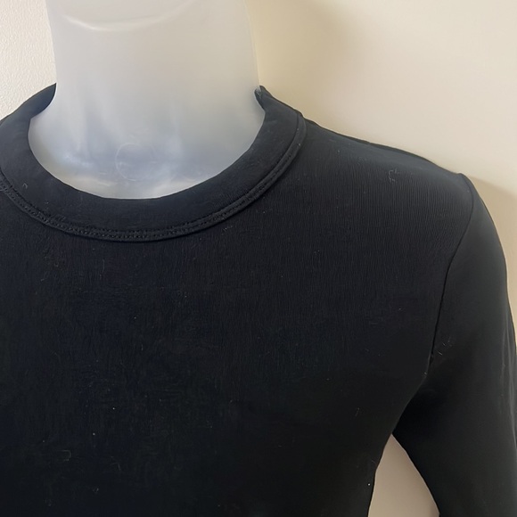 ZARA - Black Long Sleeved Mini Dress - Sweatshirt Material - Picture 5 of 6